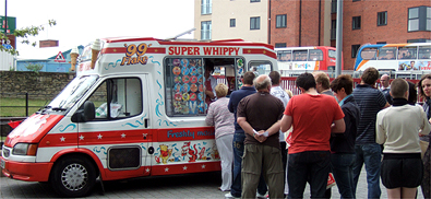 Marco Rea's ice cream van at 