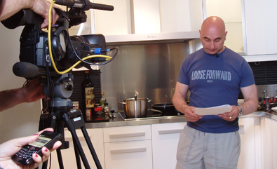Filming for ITV's 'There's No Taste Like Home'